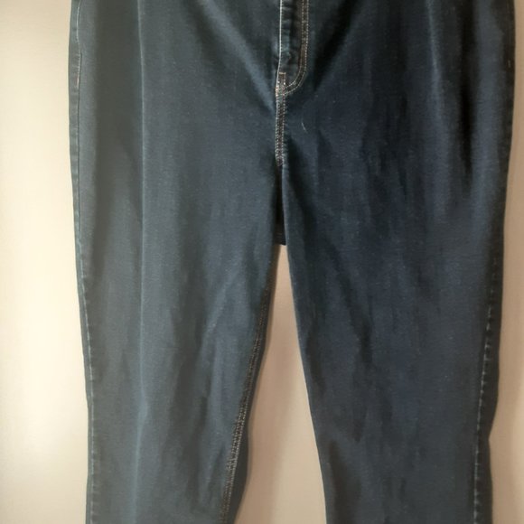 DC Jeans, Dark Wash, Straight Leg, Mid-Rise, Cropped. Size 20 - Picture 3 of 11